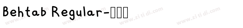 Behtab Regular字体转换 Behtab Regular字体转换